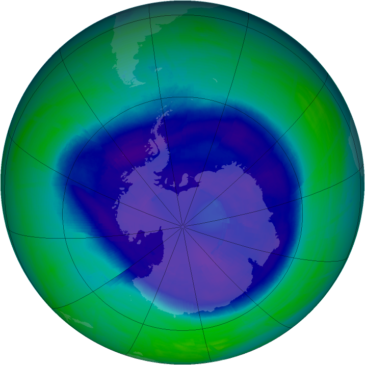 Ozone Map 2008-09-14